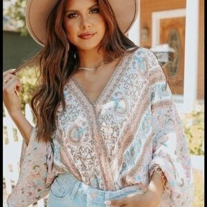 Dolman Multicolored Bodysuit NWOT​